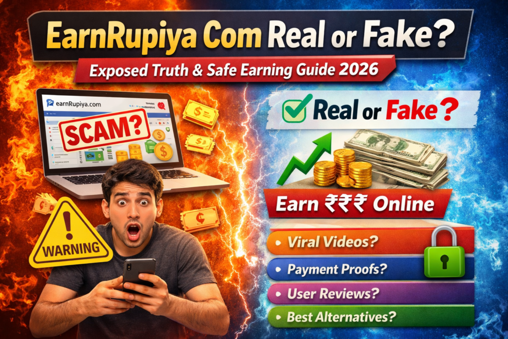 earnrupiya com real or fake